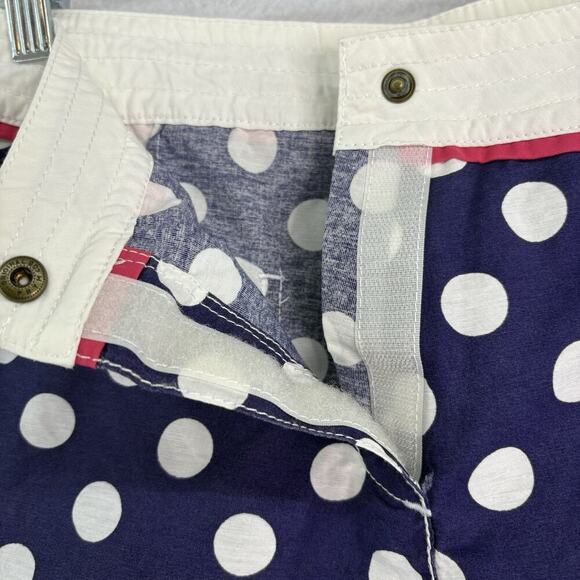 Boden Women’s Size US 8 Navy Blue W/ White Polka Dot Beach Board Swim Shorts - Picture 3 of 5